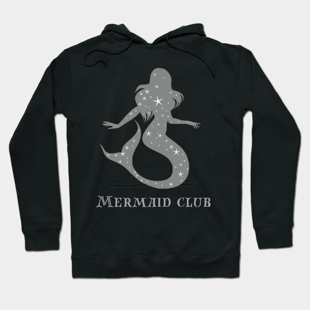 Mermaid club quote cute ocean graphic Hoodie by CameltStudio